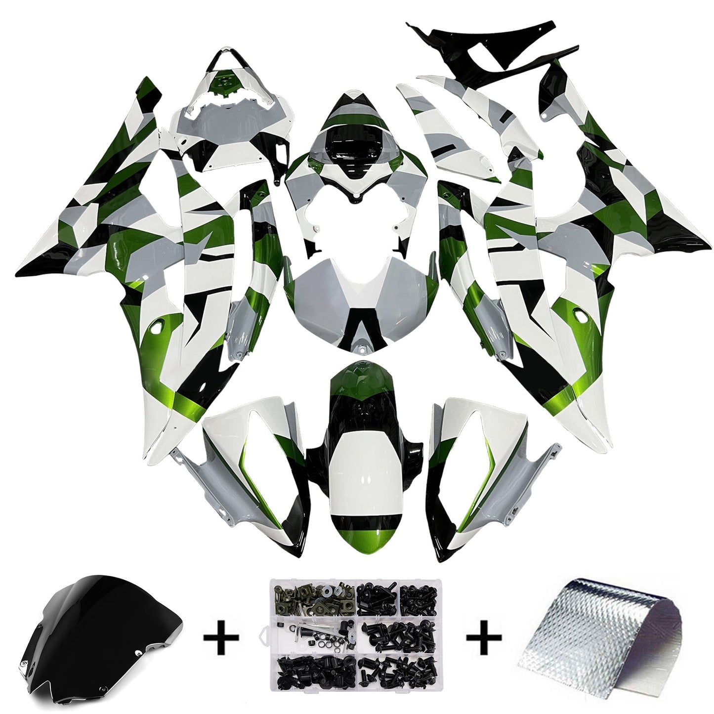 Kit carenatura iniezione plastica ABS per Yamaha YZFR6 YZF-R6 2008-2016