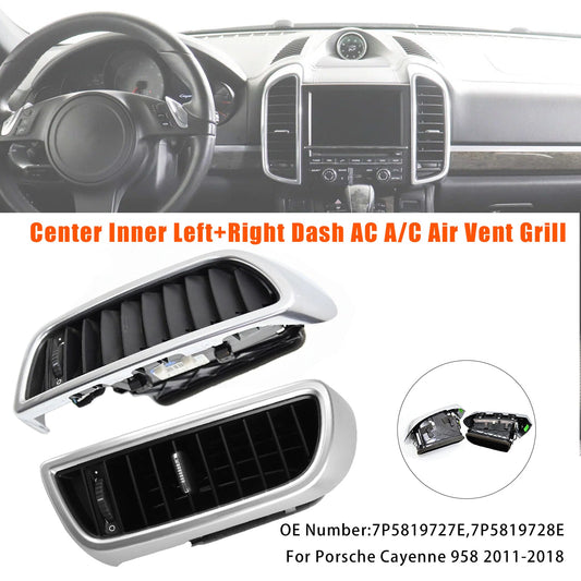 Bocchetta aria condizionata centrale sinistra+destra per Porsche Cayenne 958 2011-2018