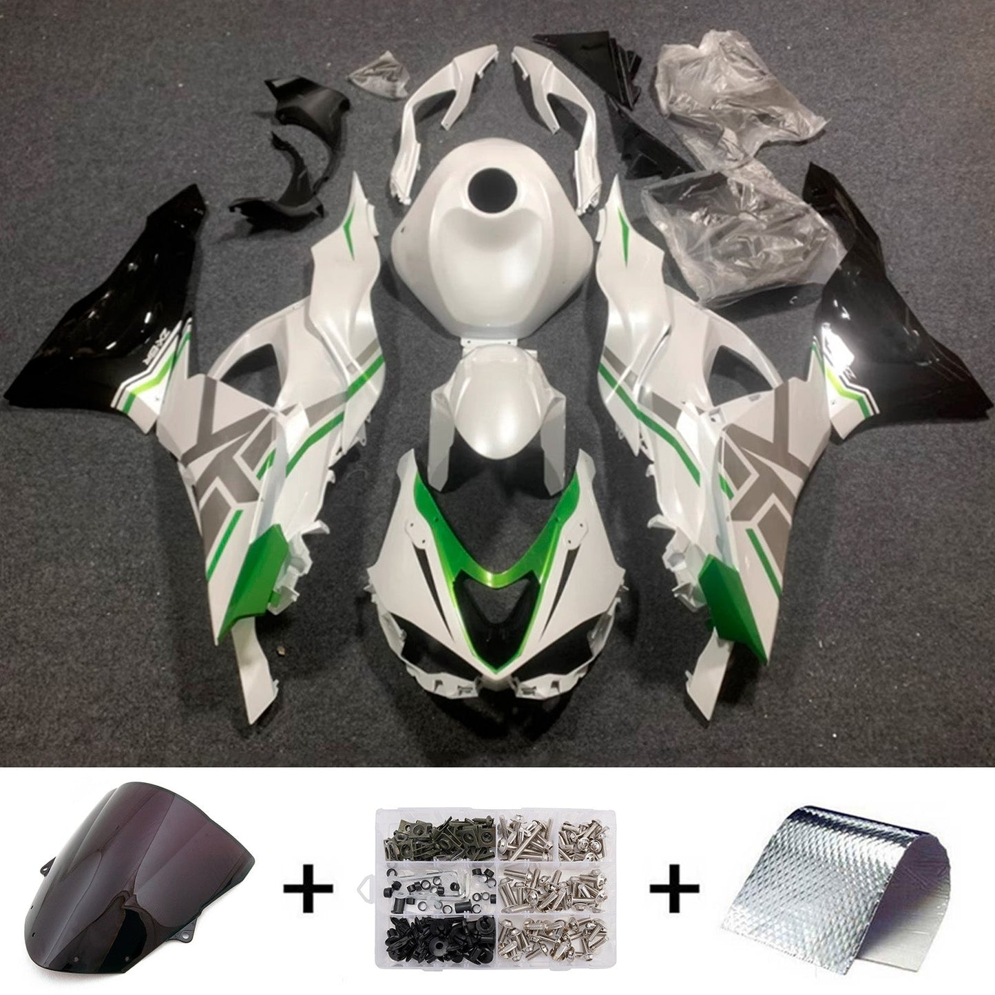 Kit carenatura iniezione in plastica ABS adatto per Kawasaki ZX-6R 2024-2026