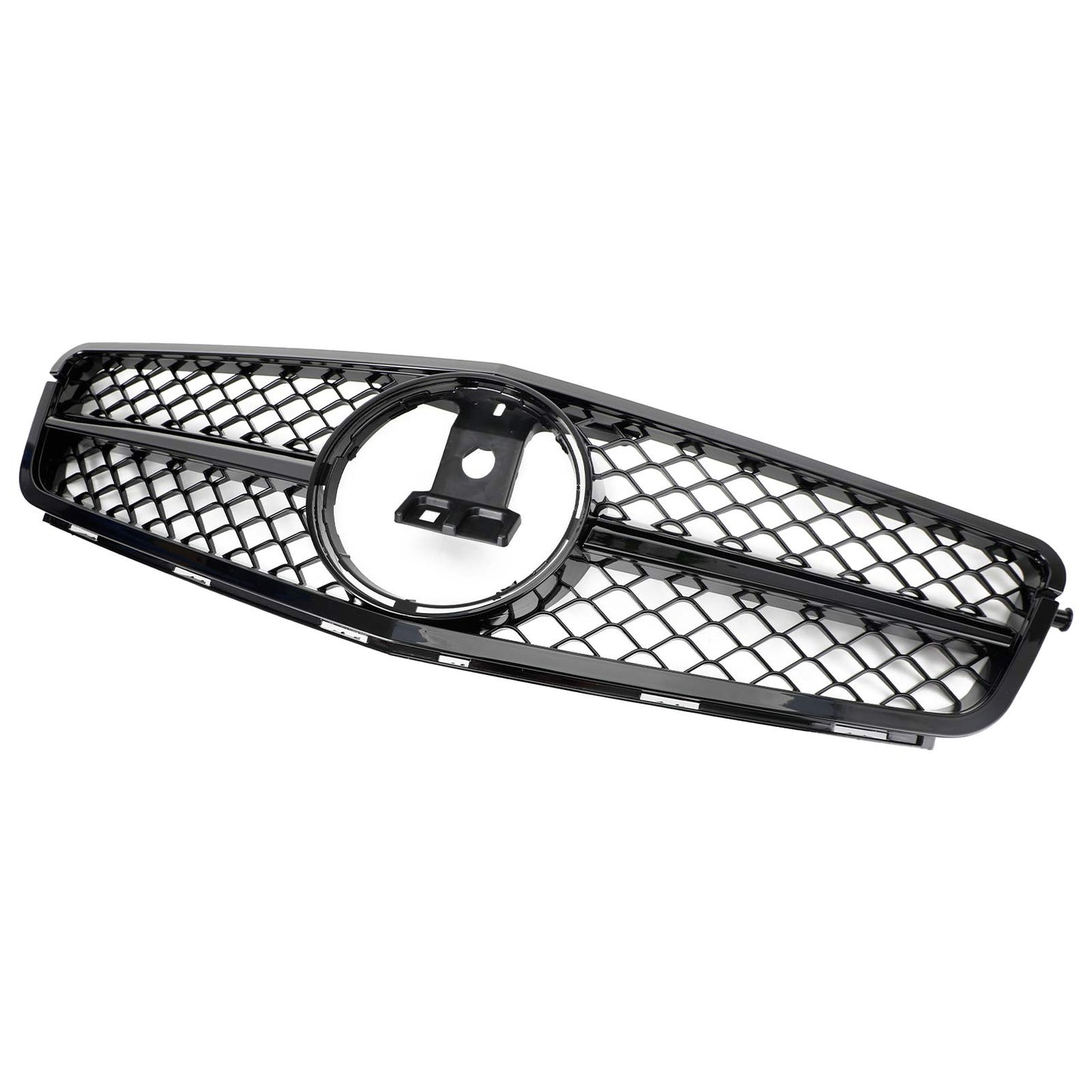 Griglia per paraurti anteriore nera adatta per classe C Benz W204 C300 C350 2008-2014