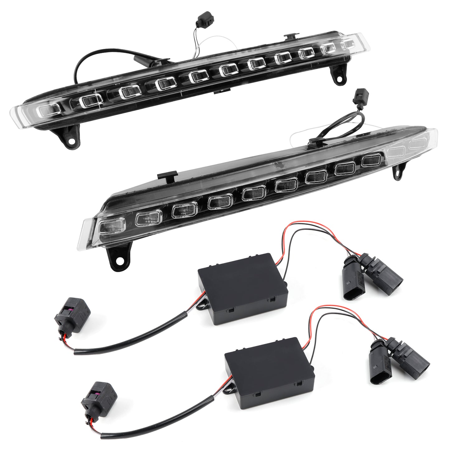 Coppia di luci diurne a LED Per Audi Q7 4L 2007-2009 4L0953041 4L0953042