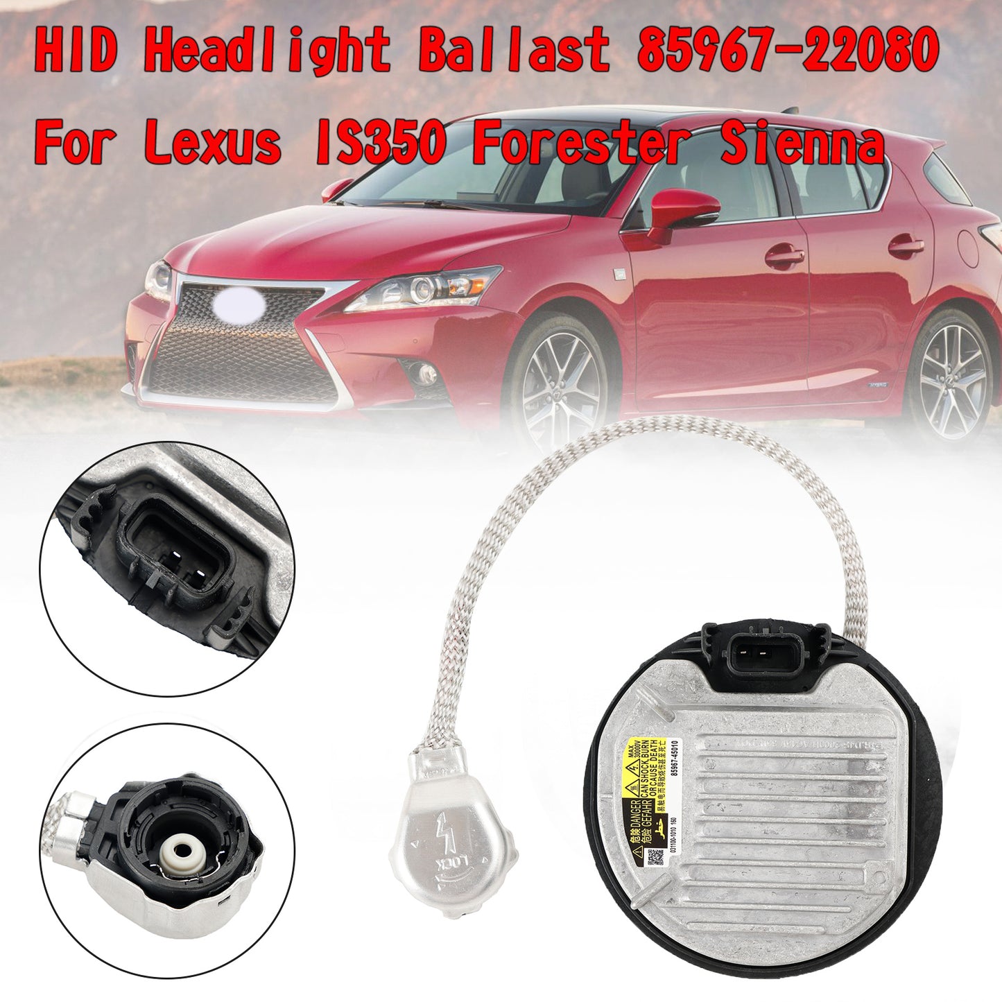 HID Faro Ballast 85967-22080 Per Lexus IS350 Forester Sienna Generico