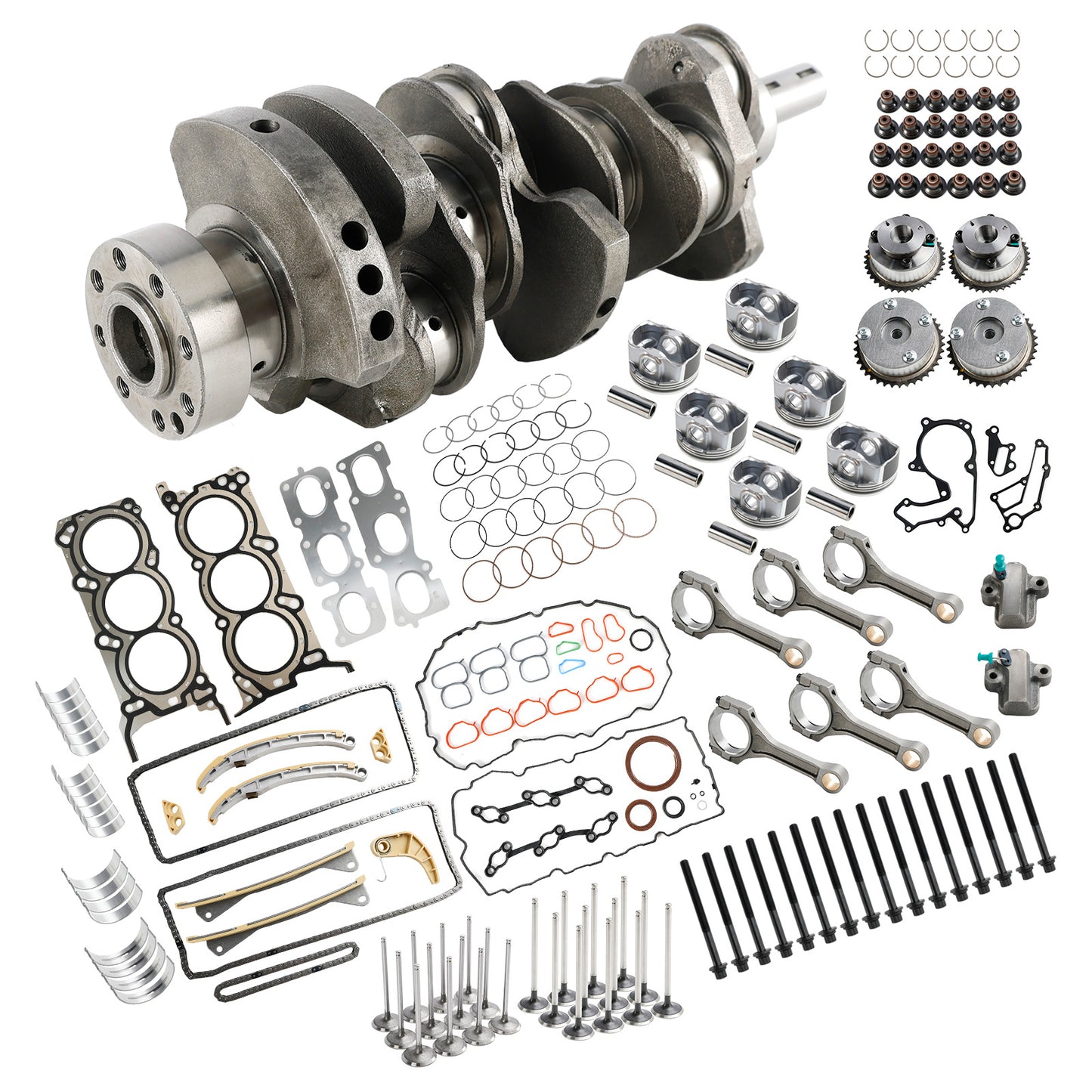 Kit di revisione e ricostruzione Hyundai KIA Cadenza 3.3L G6DH 2014-2019 con bielle e fasatura dell"albero motore