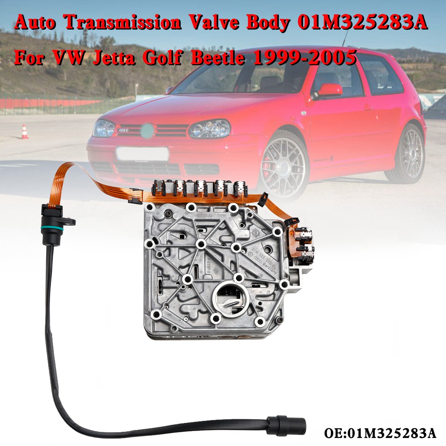 Golf 1999, 8a cifra VIN J 2000-2004 2005, 8a cifra VIN J Corpo valvola trasmissione automatica 01M325283A Generico