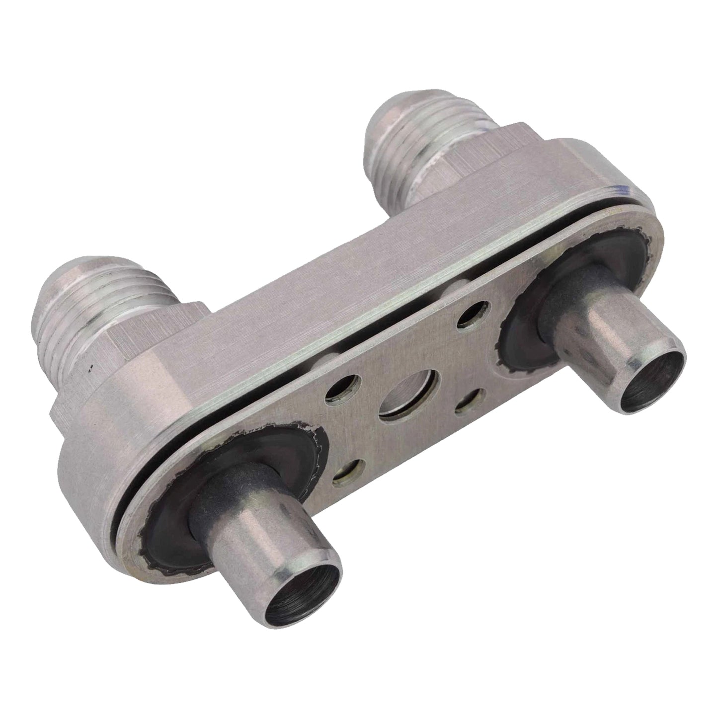 Piastra adattatrice per tubo di raffreddamento della trasmissione 6L80E 6L90E 8L90E con guarnizione per raccordi 6AN