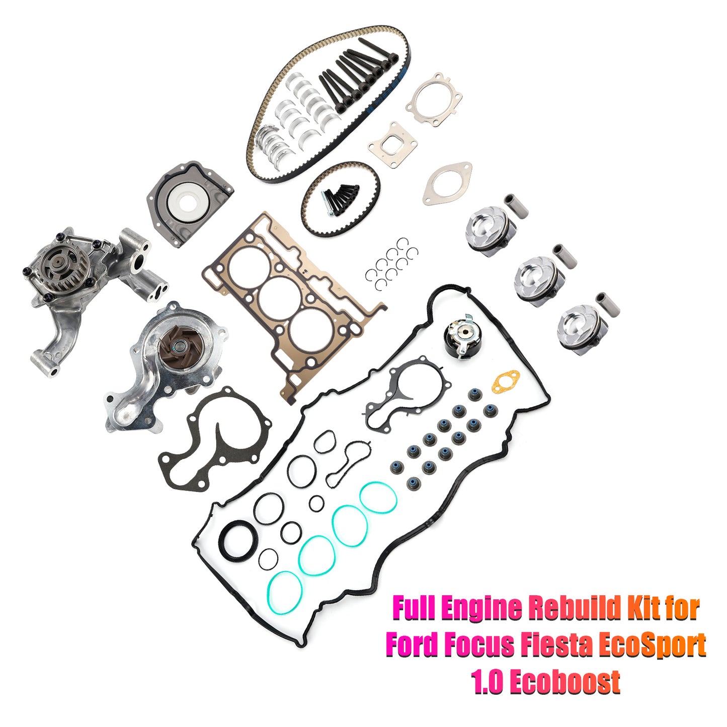 Kit completo di revisione motore Ford Focus Fiesta EcoSport 1.0 Ecoboost