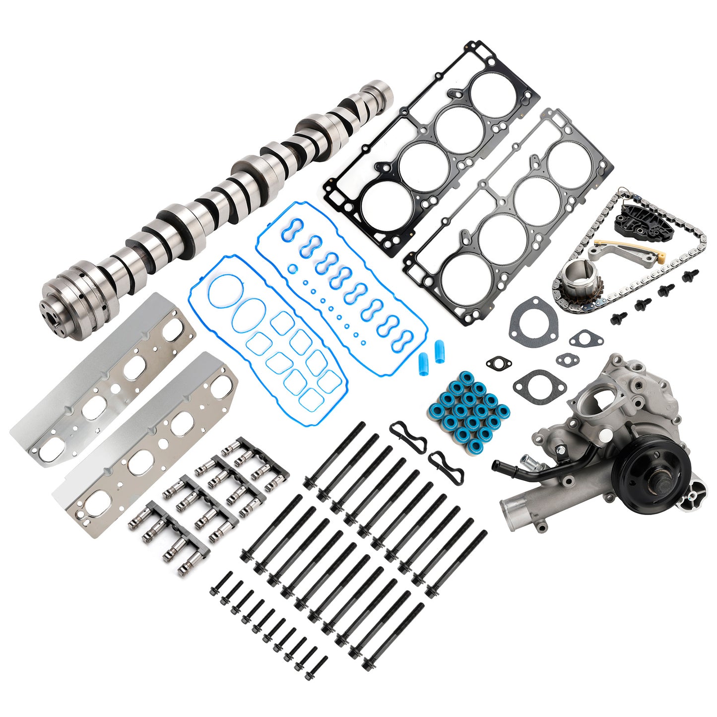 Kit albero a camme MDS per motore Ram 1500 5.7L 2011-2019, kit catena di distribuzione, pompa dell'acqua 53021726AE 68060714AA