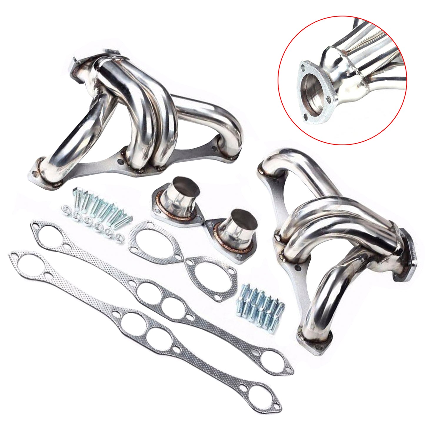Collettore di scarico adatto per Chevy Small Block SB V8 262 265 283 305 327 350 400