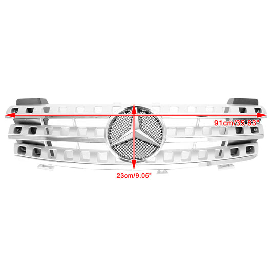 Griglia paraurti anteriore adatta Mercedes-Benz Classe ML W164 2005-2008 cromata