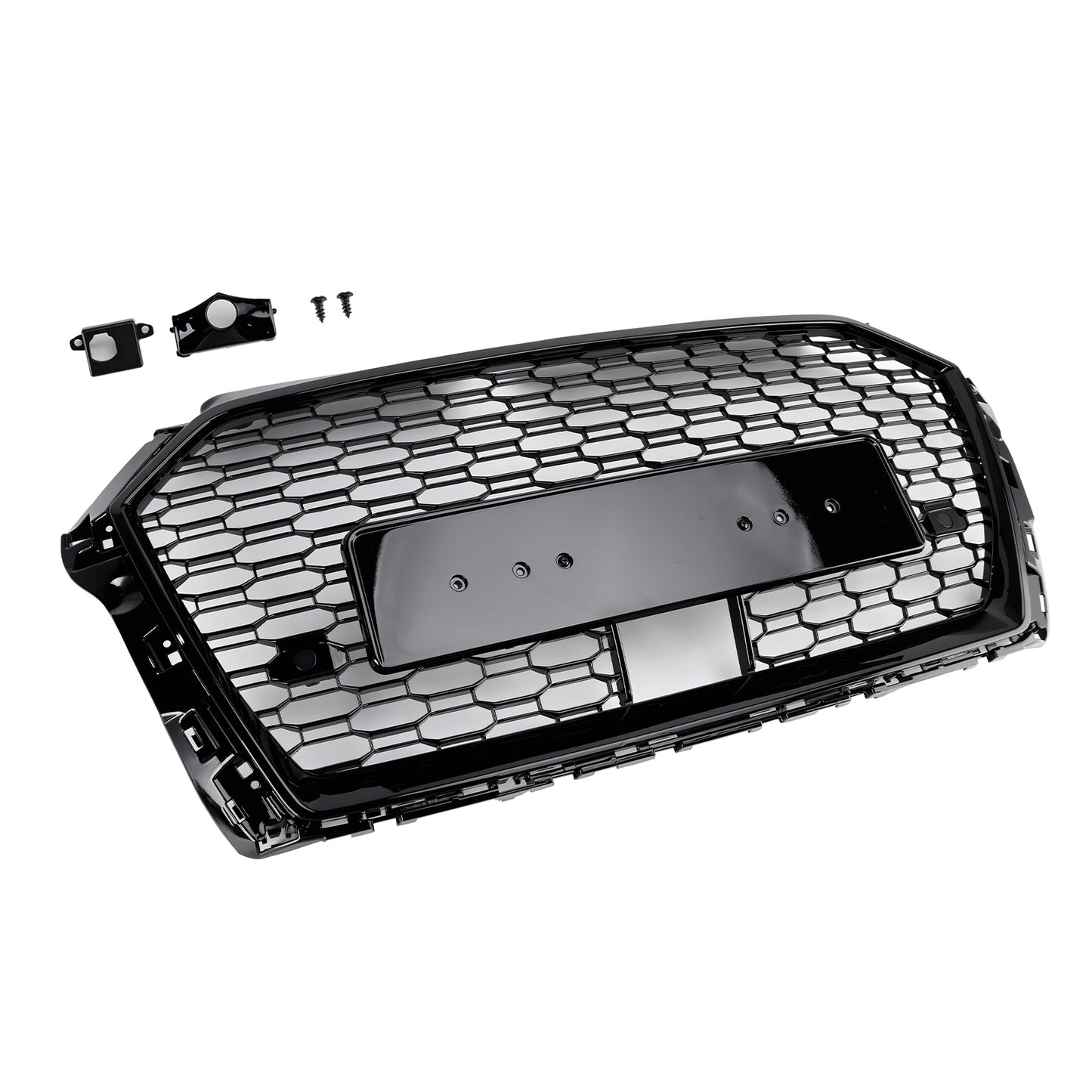 Griglia anteriore a nido d'ape Audi A3 S3 W/ACC RS3 Style 2017-2019, nera