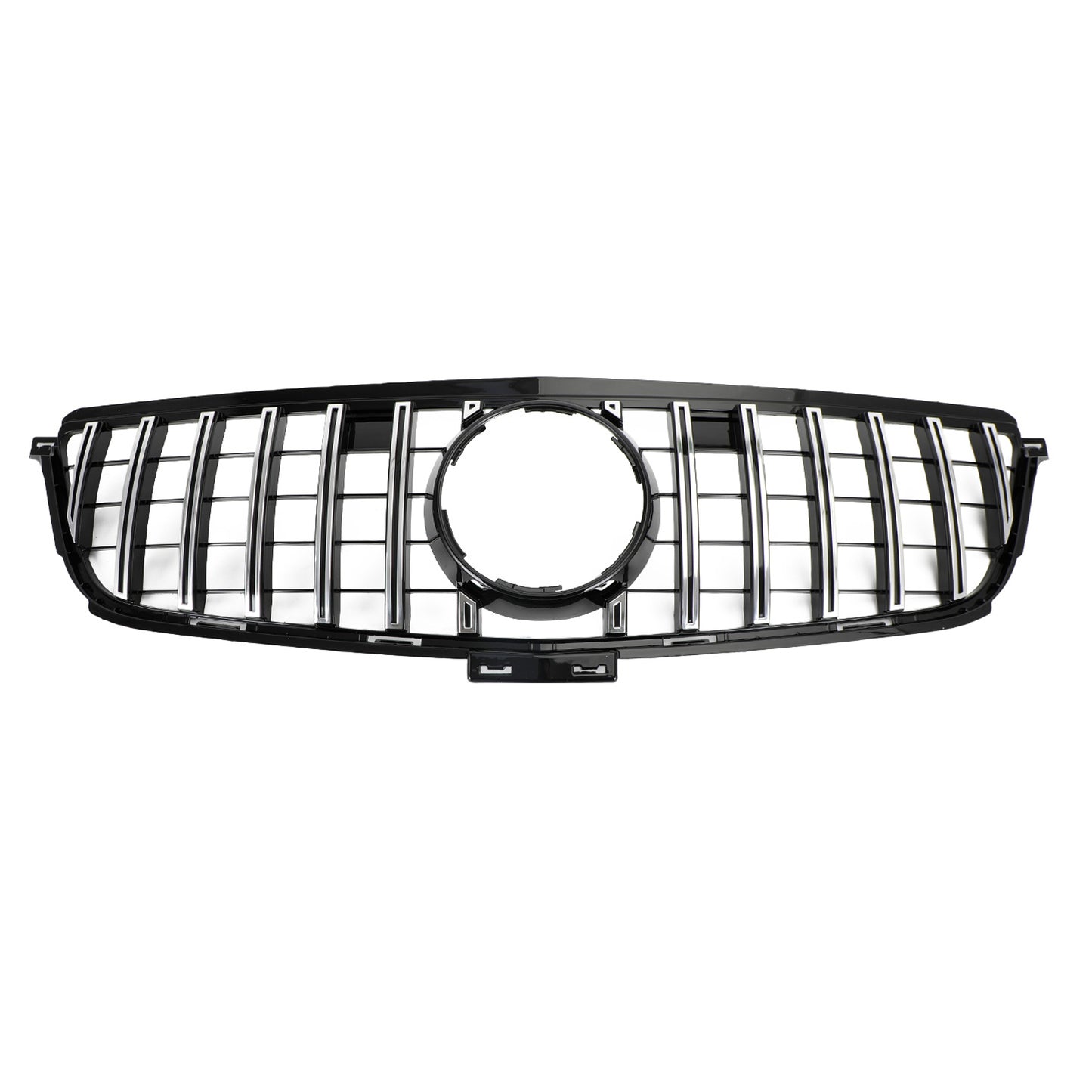 Griglia anteriore nera cromata Per Benz W166 2012-2015 ML 300 350 400 ML63 GTR Style