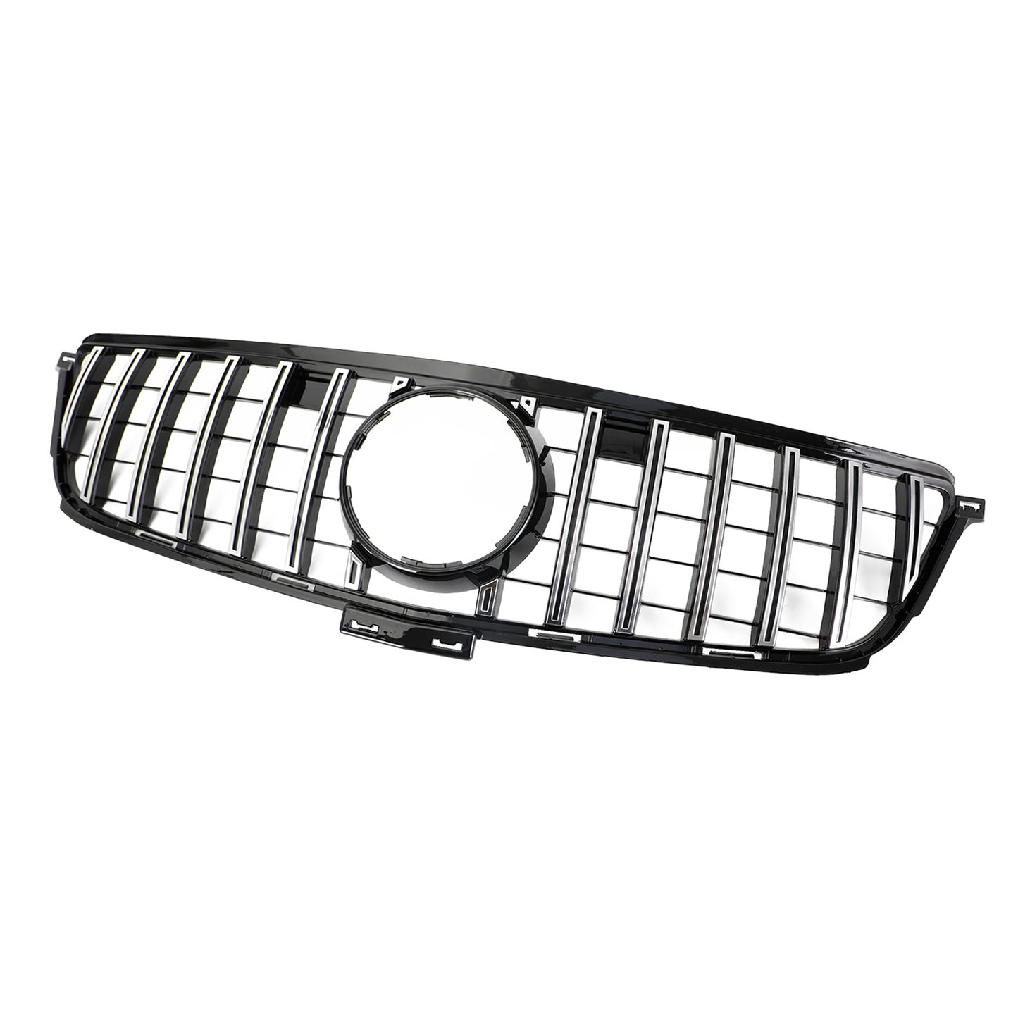 2012-2015 Mercedes Benz W166 ML 300 350 400 ML63 GTR Style Griglia anteriore noera cromata