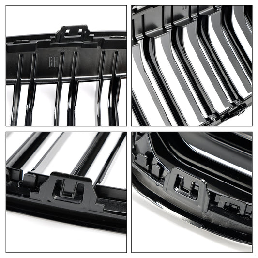 Griglia per rene anteriore nera lucida BMW Serie 2 F45 F46 2018-2021 2 pezzi