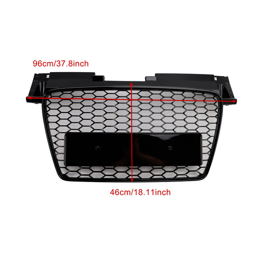 Per 2006-2014 Audi TT TTS RS Griglia anteriore a nido nera lucida