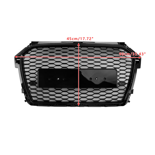 Per Audi A1 S1 8X Facelift RS Style 2016-2019 Griglia paraurti a nido Nera