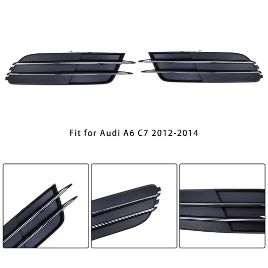 2011-2014 Audi A6 C7 1 coppia di griglie di copertura fendinebbia paraurti anteriore