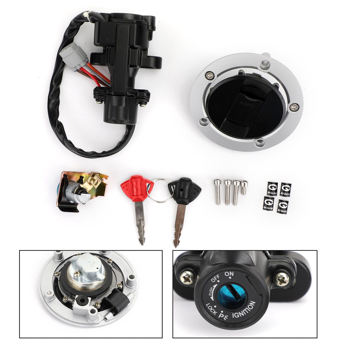 2005-2018 Suzuki GSXR1000 Interruttore di accensione Tappo serbatoio carburante Chiavi di blocco sedile