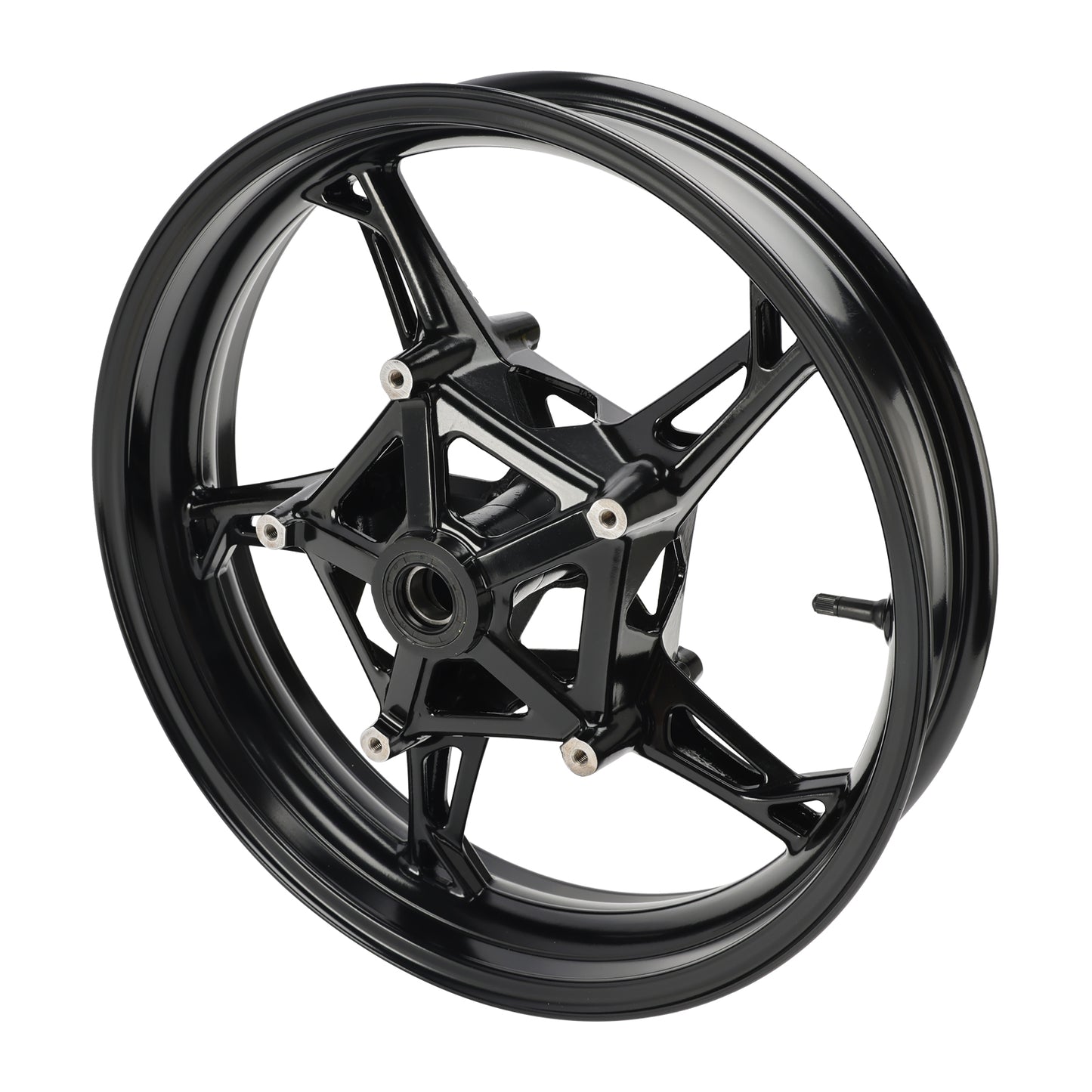 Cerchio ruota anteriore nero lucido adatto per BMW S1000R/ RR/ XR K63/ K67/ K69 2019-2023