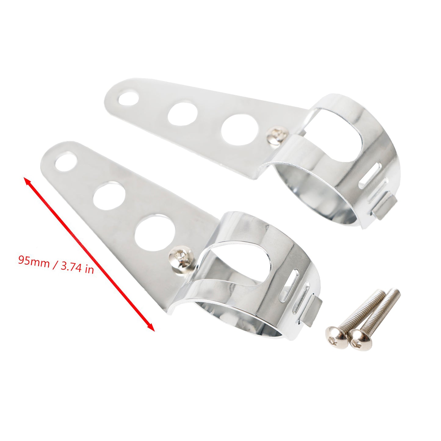 43mm - 50mm Staffa di montaggio per faro a forcella Adattatore per portalampada per motocicletta Generico