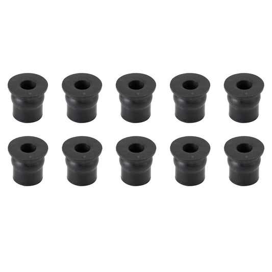 10PZ DADI IN GOMMA M6 PER PARABREZZA CARENATURA COPERTURA MOTO DADO 6MM