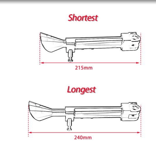 Cavalletto regolabile in alluminio CNC per Yamaha Star Vmax 1200 1985-2008 Generico