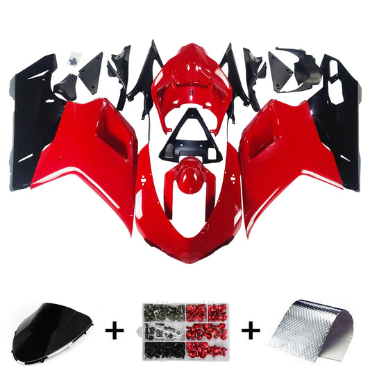 Carene per 2007-2012 Ducati 1098 1198 848 Rosso e Nero Generico