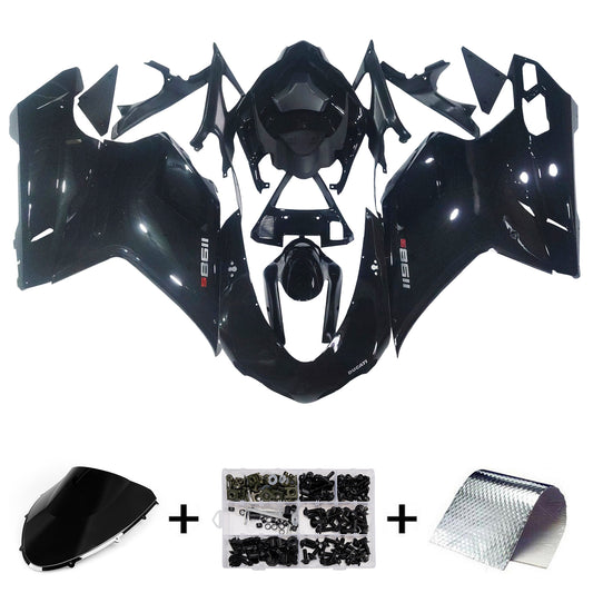 Carene per 2007-2012 Ducati 1098 1198 848 Nero 1198 Generico
