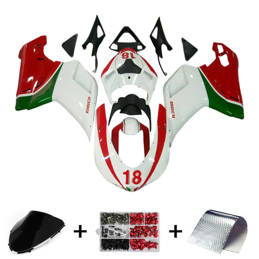 Amotopart Ducati 1098 1198 848 2007-2011 Kit carena Carrozzeria ABS