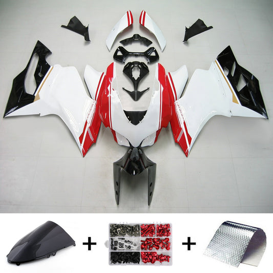 Amotopart Ducati 2012-2015 1199 Schwarz Wei kit di rivestimento rosso
