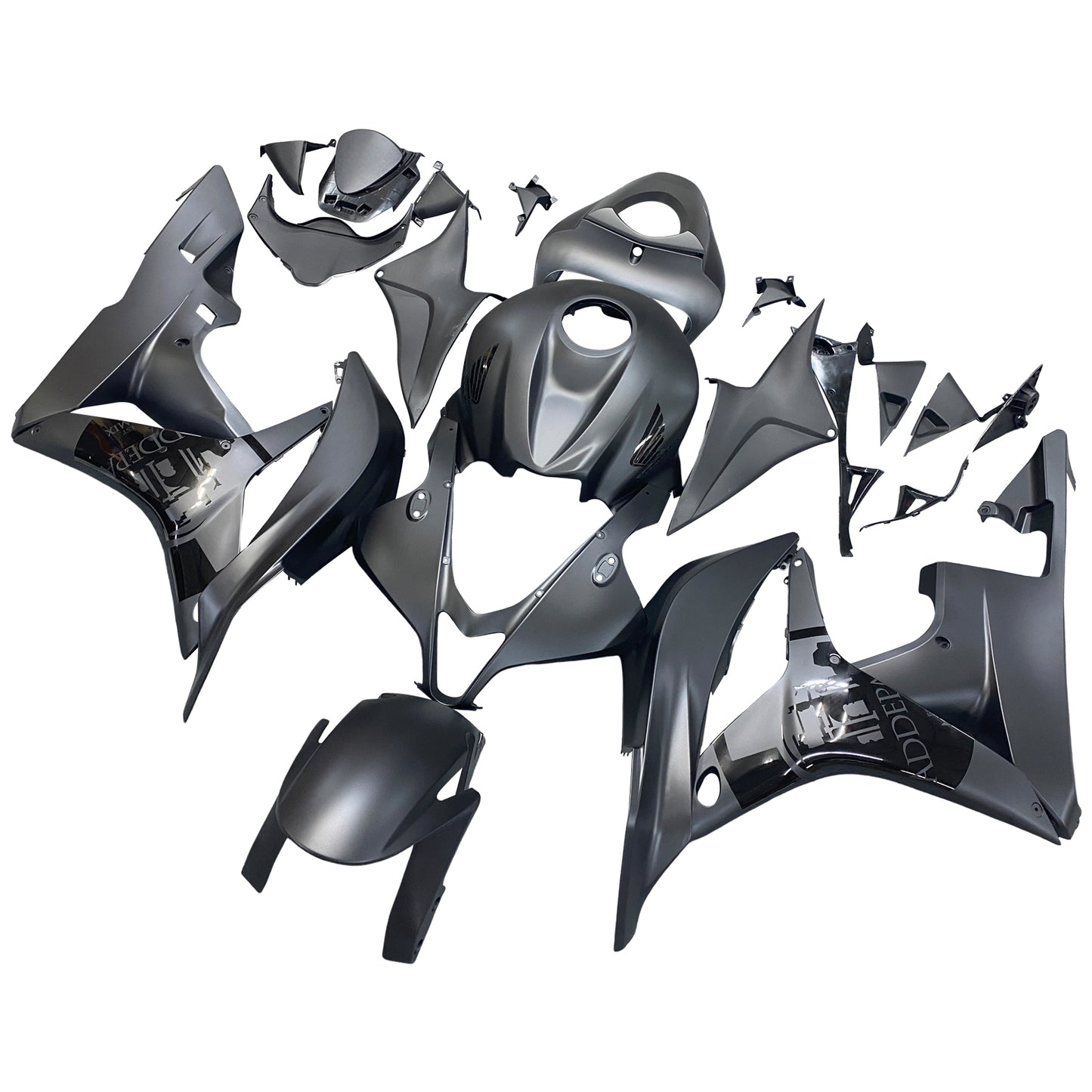 Amotopart Honda CBR600RR 2007 2008 Partenza MATT BLACH Kit BODYWORK ABS
