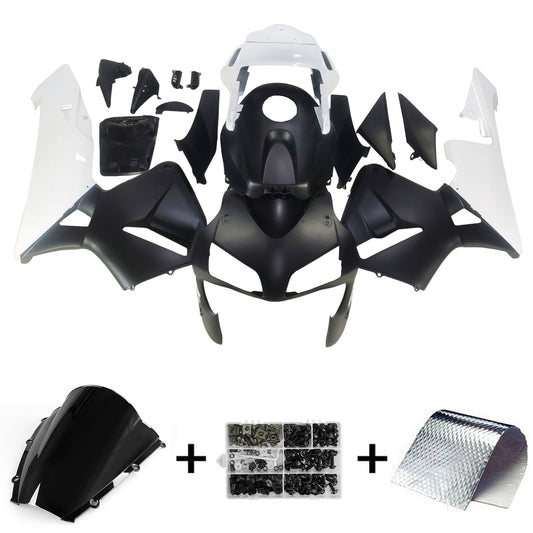 Carene 2003-2004 Honda CBR 600 RR Matte Black & Whit CBR Racing Generic