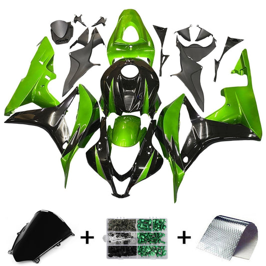 Carene 2007-2008 Honda CBR 600 RR Metallico Nero & Verde Honda Racing Generico