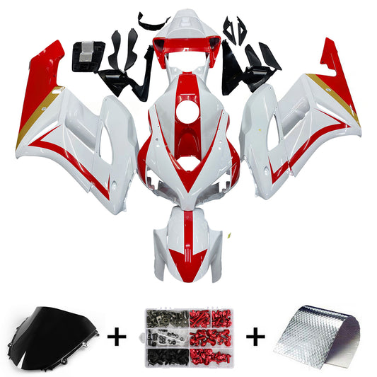 Amotopart Cladding CBR1000RR 2004-2005 Cladding White Kit di corse rosse honda
