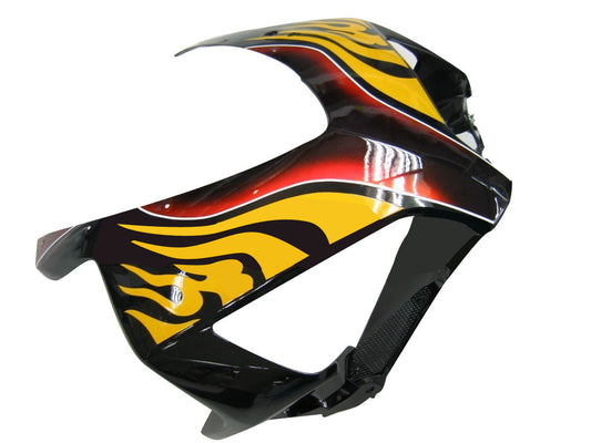 Amotopart rivestimento Honda CBR1000RR 2004-2005 Trigger Flamehai Races Kit di faitura nera e rossa