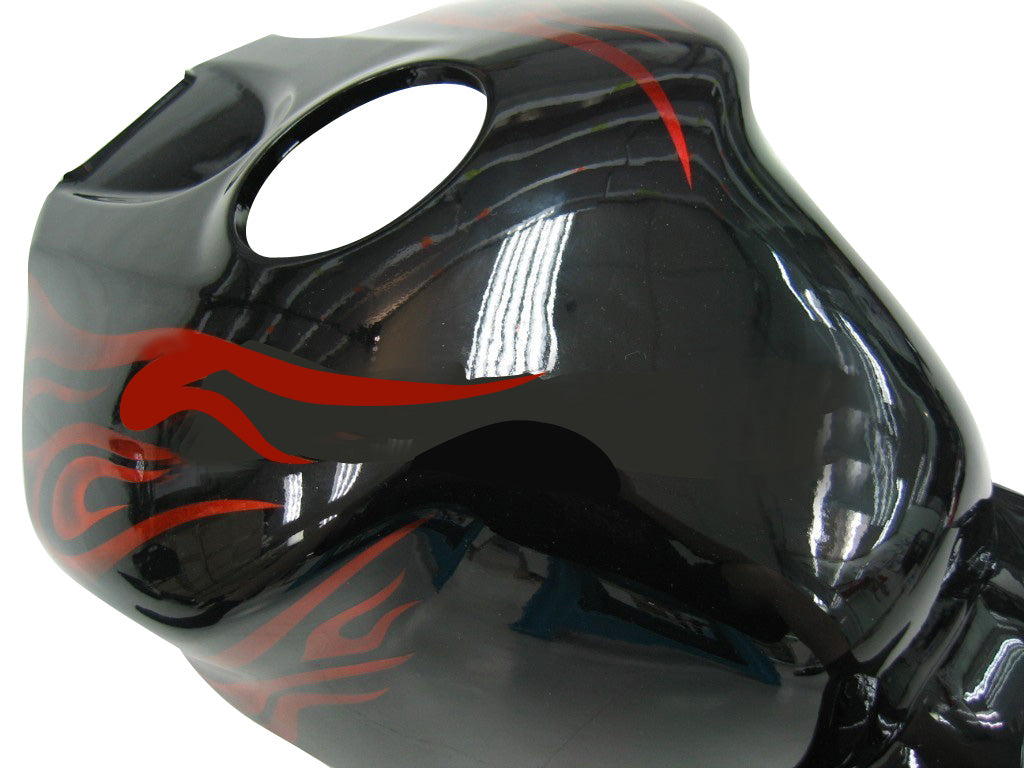 Amotopart rivestimento Honda CBR1000RR 2004-2005 Trigger Flamehai Races Kit di faitura nera e rossa