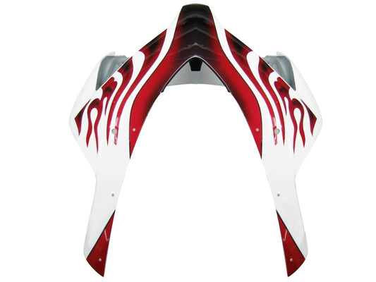 Carene 2004-2005 Honda CBR 1000 RR White & Red Flame Shark Generico