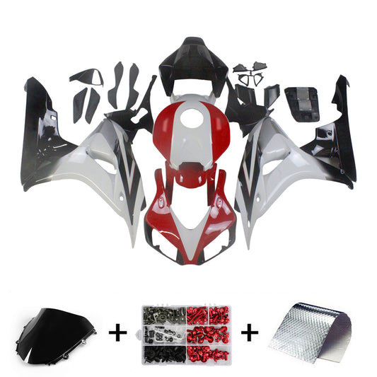 Amotopart Cladding Honda 1000RR 2006-2007 Cladding White? kit di camminata di corse cbr nera rossa