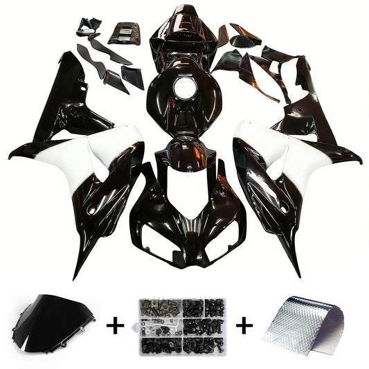 Amotopart rivestimento Honda CBR1000RR 2006-2007 Verupril West Racing Black Desolate Kit