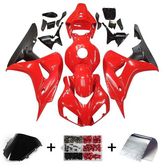 Amotopart 2006-2007 Honda CBR1000 Cladding Red & Balck Kit