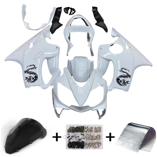 Amotopart Honda 2003-2010 CBR600f4i Cladding White & Black Kit