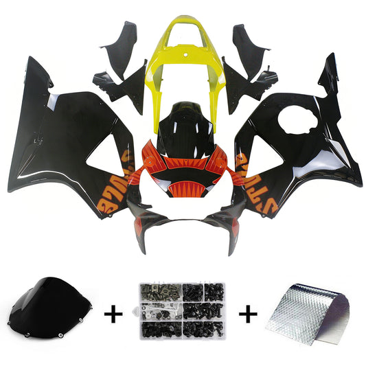Carene 2002-2003 Honda CBR 954 RR Nero & Giallo Repsol Moto Generic