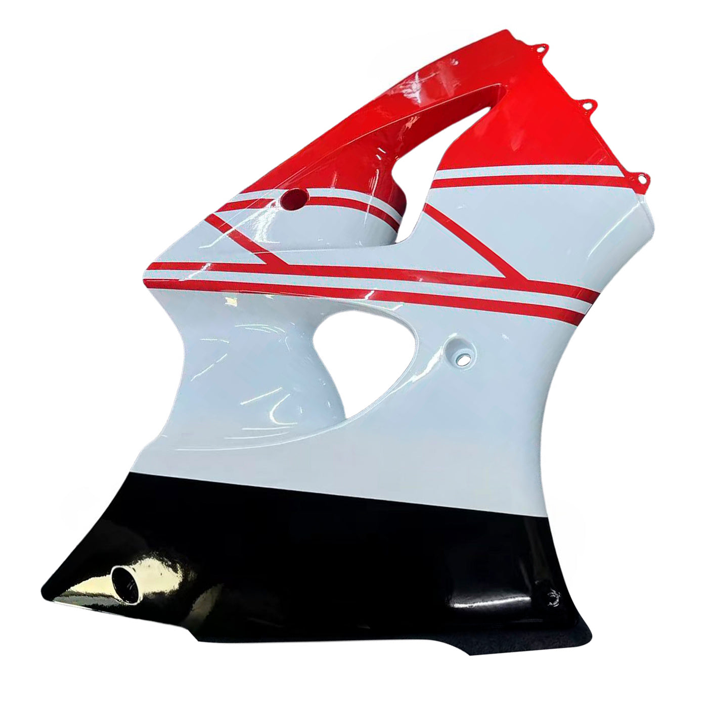 Amotopart 2000-2002 Kawasaki ZX6R Cladding Red White Kit