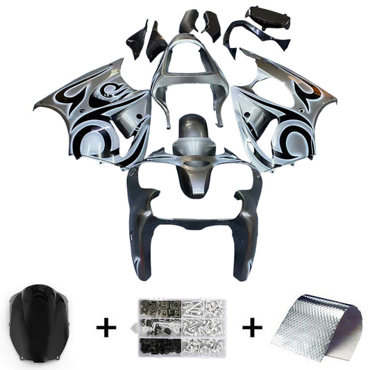 2000-2002 Kawasaki ZX6R 636 2005-2008 ZZR600 Kit carenatura iniezione Carrozzeria