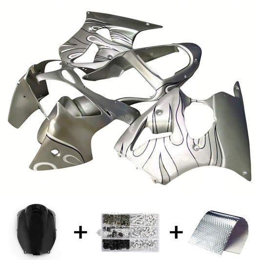 2000-2002 Kawasaki ZX6R 636 2005-2008 ZZR600 Kit carenatura iniezione Carrozzeria