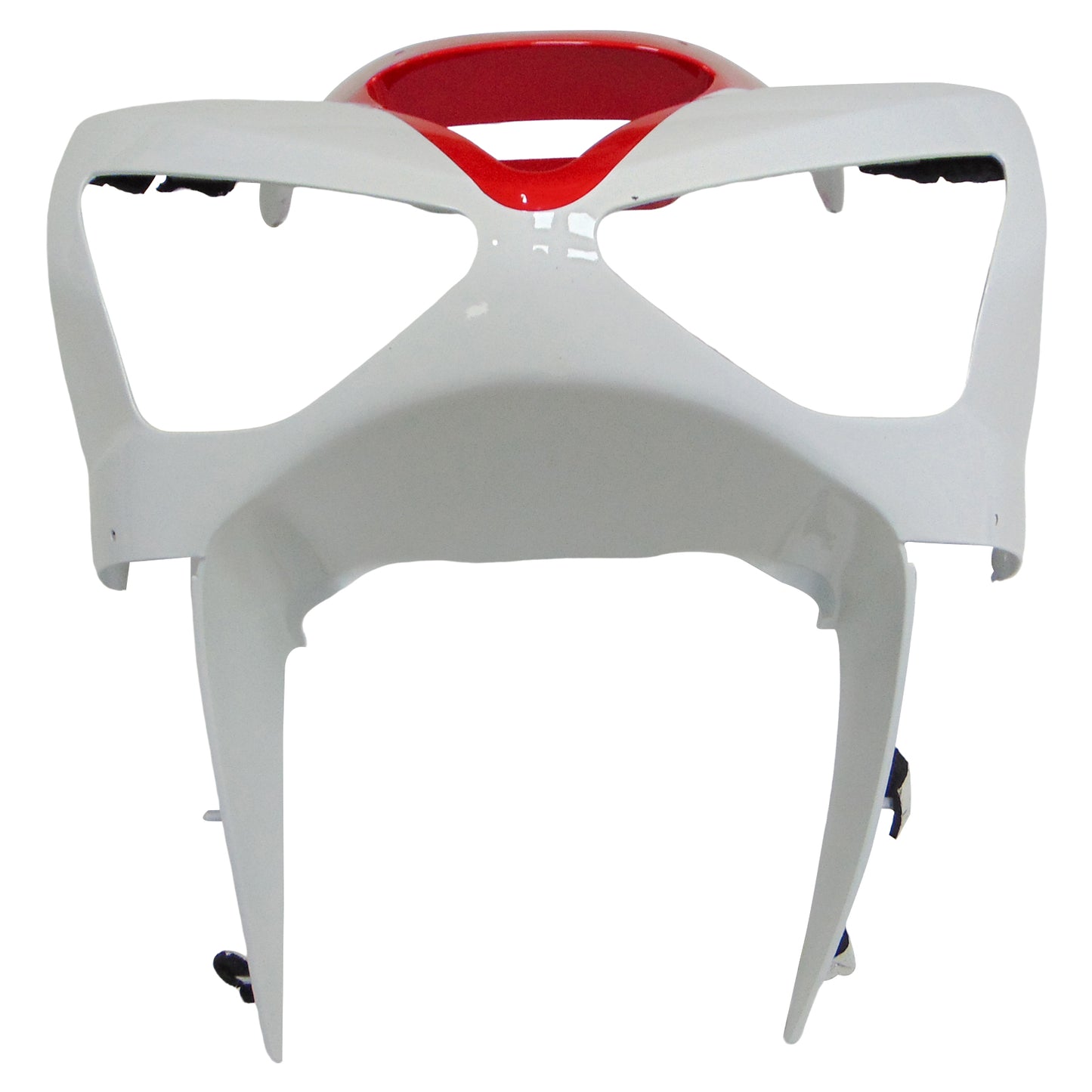 Amotopart 2003-2004 Kawasaki ZX6R 636 Kit di paura bianco rosso