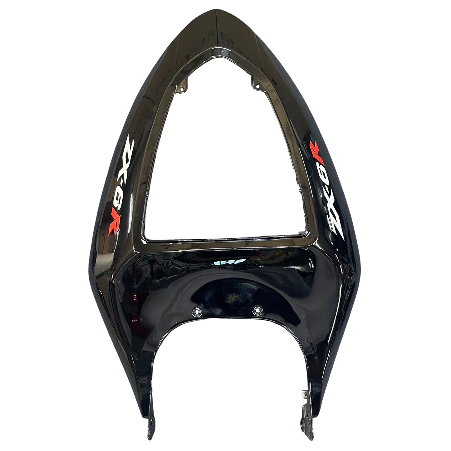 Carene 2005-2006 Kawasaki ZX6R 636 Black & Red Flame Ninja Racing Generico