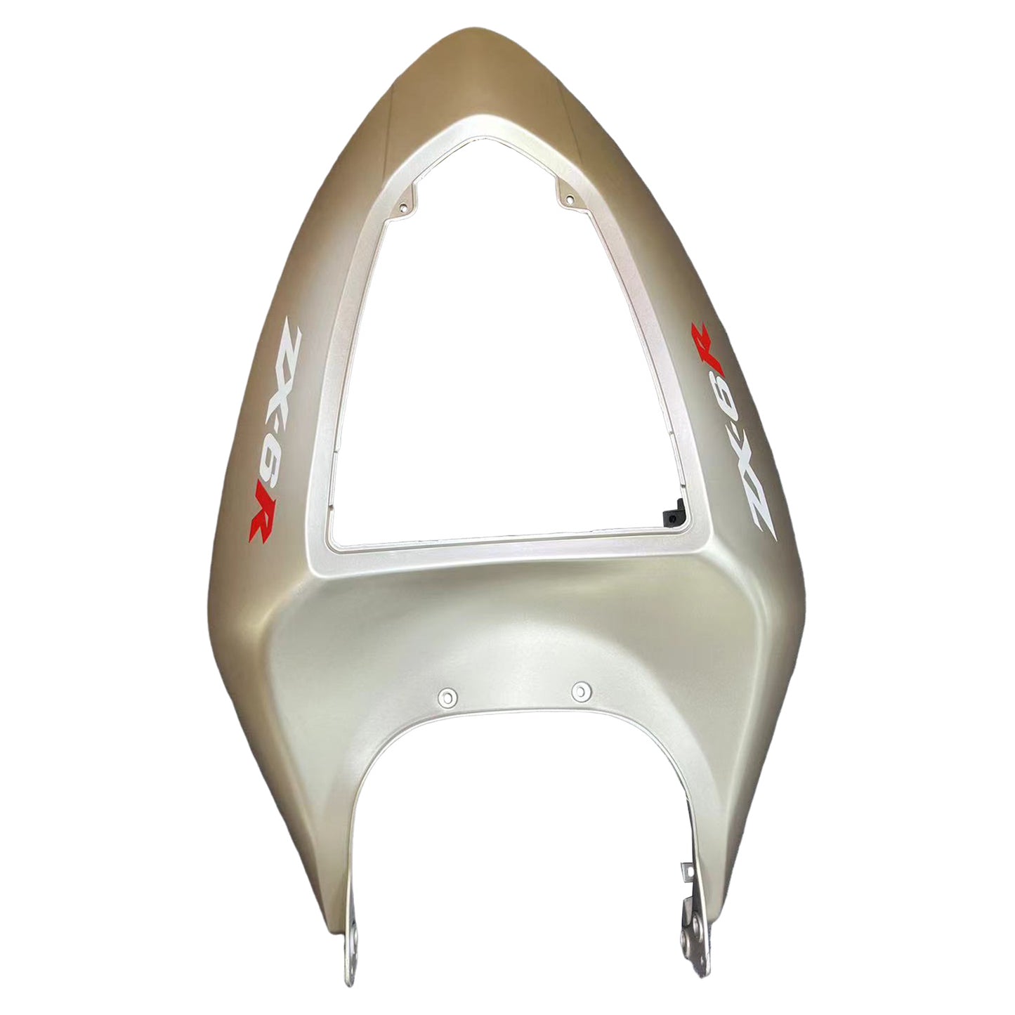 Carene 2005-2006 Kawasaki ZX6R 636 Matte Silver & Black Ninja Racing Generico