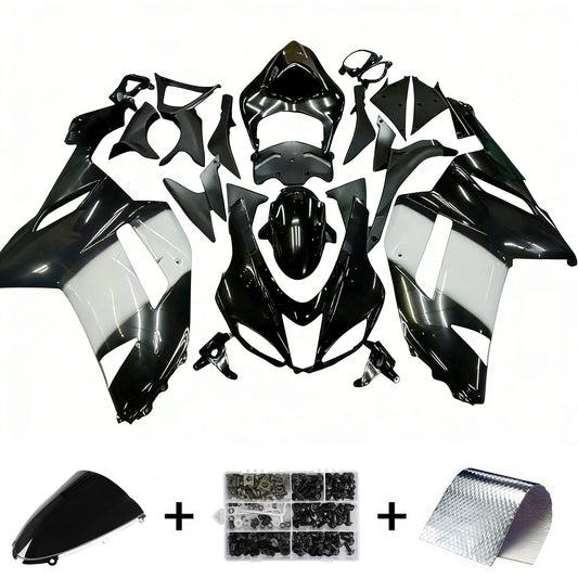 Carene 2007-2008 Kawasaki ZX6R ZX636 Nero Bianco West Ninja Generico