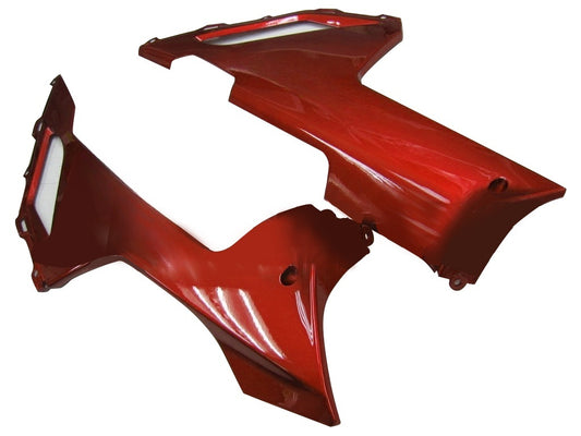 Carene 2007-2008 Kawasaki ZX6R ZX636 Black & Red Flame Ninja ZX6R Generico