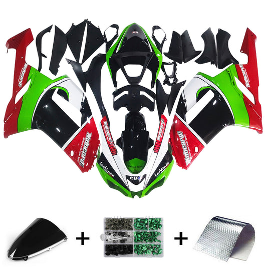 Amotopart Kawasaki ZX6R 636 2007-2008 Kit carena Carrozzeria Plastica ABS
